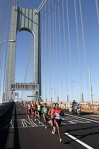 Mary Keitany in Front