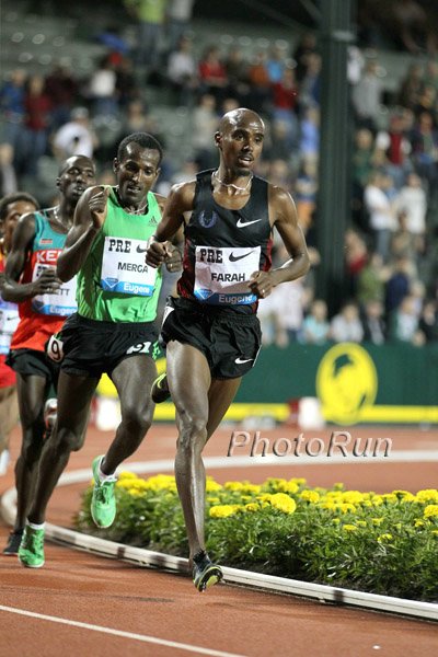 Farah Leading Imane Merga