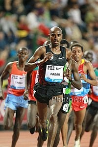 Mo Farah Went to the Front Late