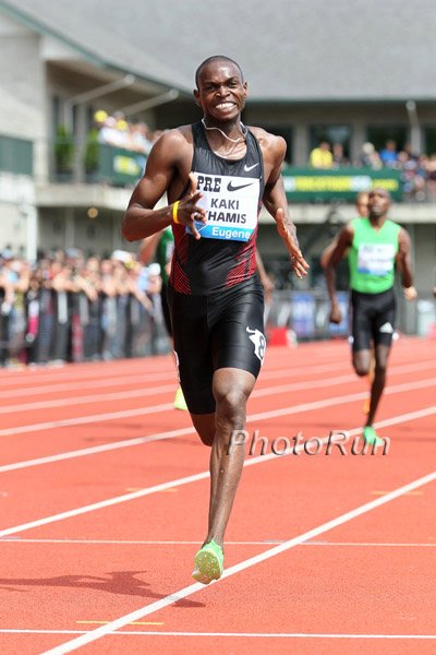 Abubaker Kaki First 1:43 800m at Hayward Field