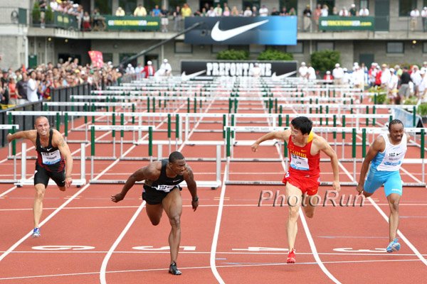 David Oliver 12.94 Over Liu Xiagn's 13.00