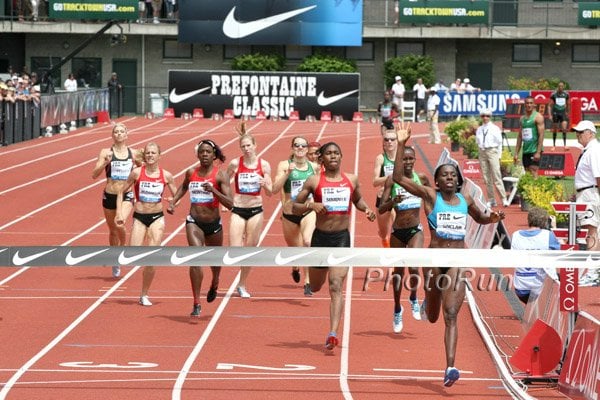 Kenia Sinclair Wins Women's 800m