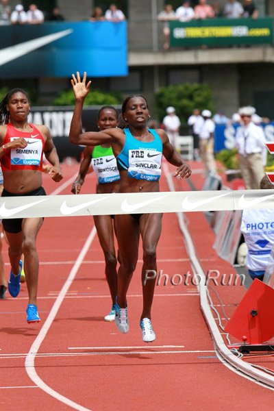 1:58.29 World Leader for Kenia Sinclair