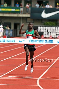 Ezekiel Kemboi Wins The Steeple