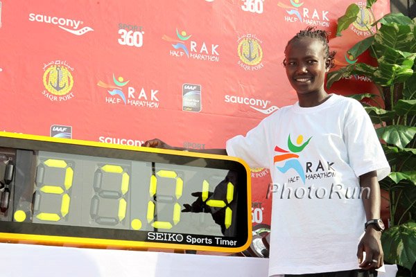 37:04 a World Best for 12km (Although Dibaba Split Faster in her 15k Run)