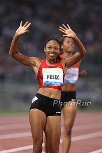 Allyson Felix Celebrates