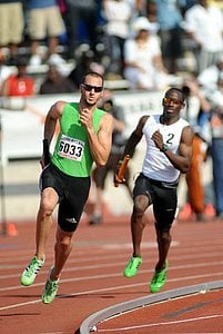 Jeremy Wariner in the 4x400