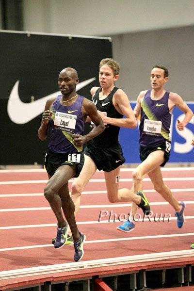 Bernard Lagat, Galen Rupp and Brent Vaughn