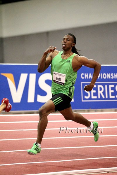 Calvin Smith in the 400m