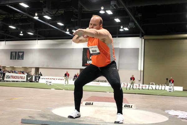 Adam Nelson 3rd in Shot