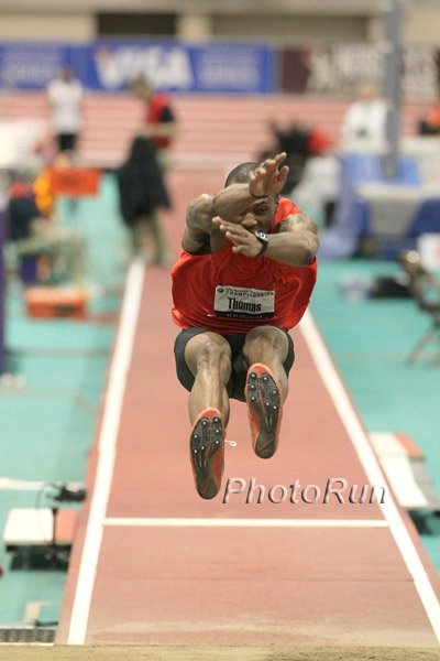 Chaz Thomas 3rd in Long Jump