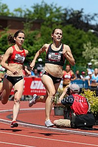 Jenny Simpson and Shannon Rowbury Battling