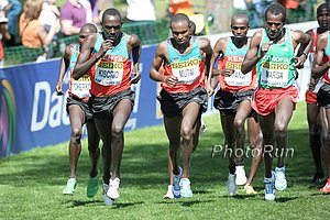 Matthew Kisorio, Geoffrey Mutai, and Paul  Tanui