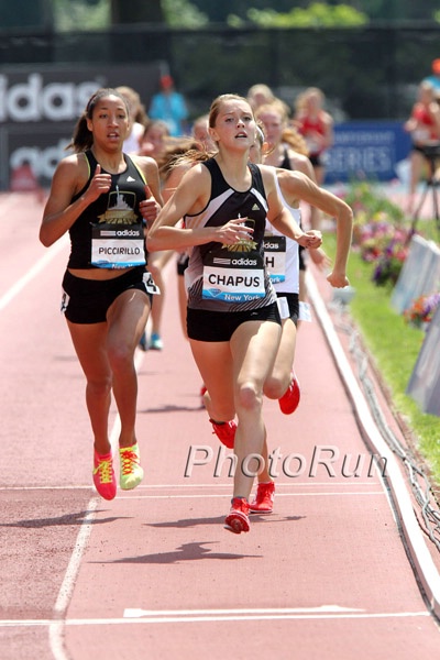 Chapus Won in 4:39.64 to Piccirillo's 4:39.94
