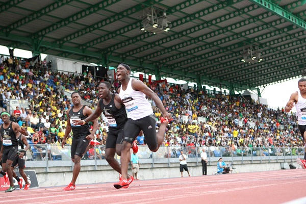 Boys 100m Finish