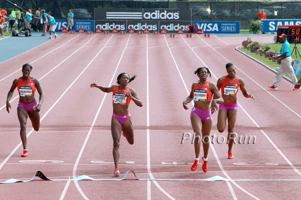 Francena  McCorory (50.06) Over Novlene Williams-Mills (50.10)