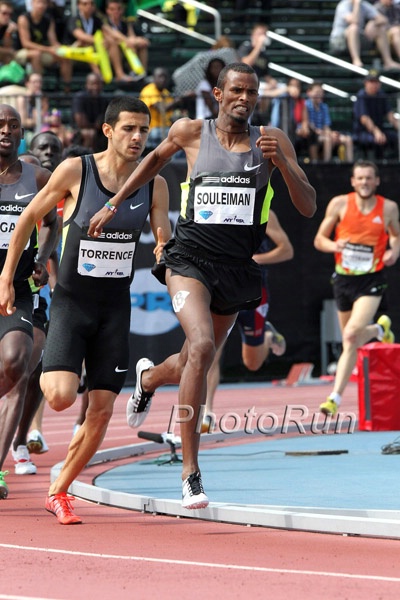 Ayanleh Souleiman and David Torrence in Men's 1500m