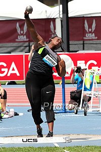 Michelle Carter 19.32 3rd