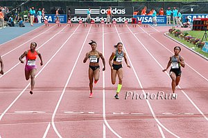 Allyson Felix in Yellow Sox
