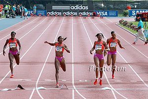 Francena  McCorory (50.06) Over Novlene Williams-Mills (50.10)