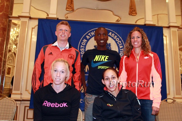 (top row) Ben Groleau, Sam Chelanga, Morgan Uceny, (bottom) Kim Smith, Desi Davila