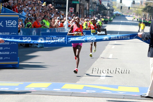 Sharon Cherop Just Ahead of Jemima Sumgong