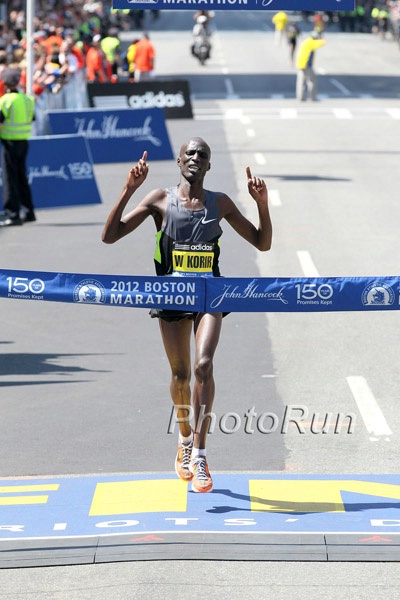 Wesley Korir Wins Boston