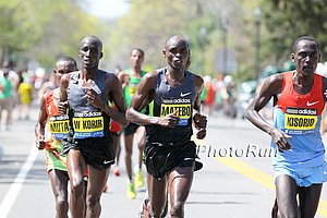 Levy Matebo, Wesley Korir and Matthew Kisorio