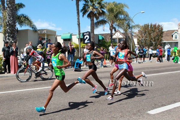 Women's Leaders: Werknesh Kidane, Tirunesh Dibaba, Pauline Korikwiang