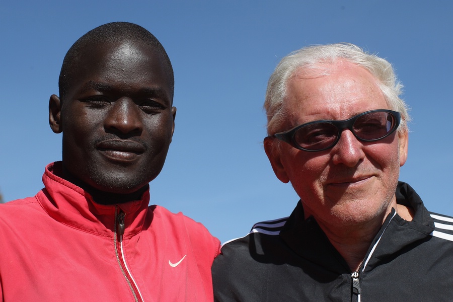 Abel Kirui With Coach Renato Canova