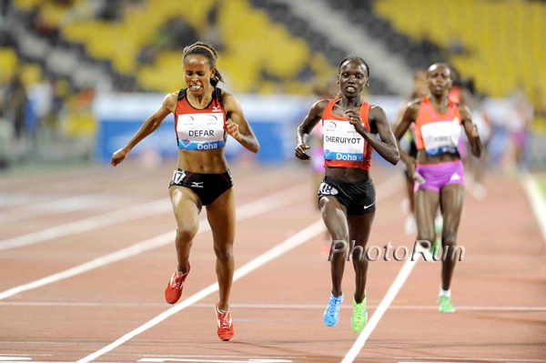 Defar Tried Her Best to Beat Cheruiyot but Came up Short
