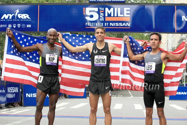 Bernard Lagat, Matt Centrowitz,  Leo Manzano