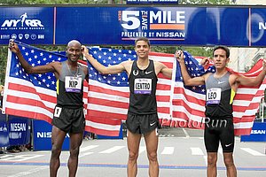 Bernard Lagat, Matt Centrowitz,  Leo Manzano