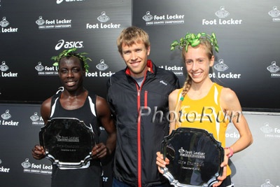 Robert Cheserek, Ryan Hall and Anna Rohrer
