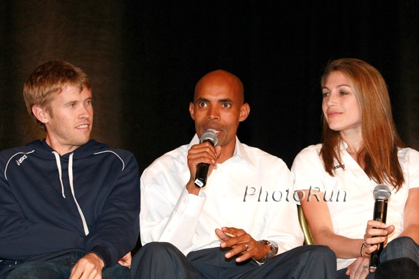 Ryan Hall, Meb Keflezighi, Sara Hall