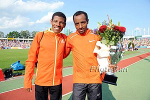 Tariku Bekele and Gebrselassie
