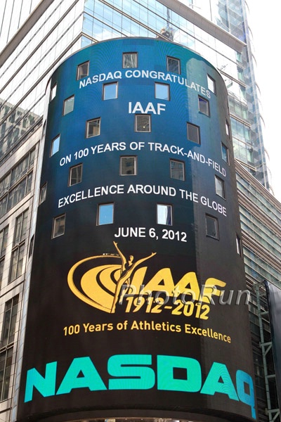 IAAF 100th Anniversary Celebrations in Time Square