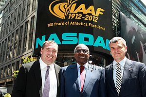 Mark Wetmore, Lamine Diack and  Nick Davies