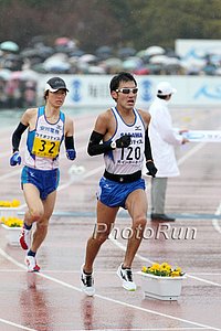 Yamamoto Starting to PUll Away (He'd Finish 9 Seconds Ahead over the Last Lap)