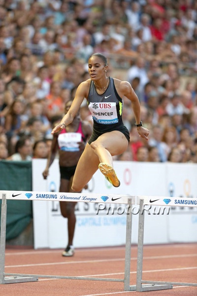 Kaliese Spencer in 400m Hurdles