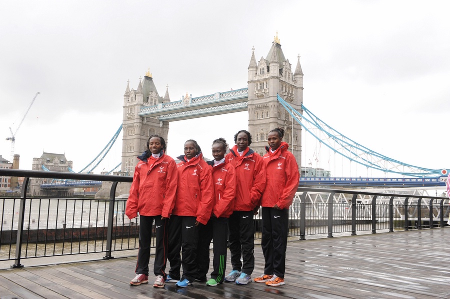 Lucy Kabuu,  Florence Kiplagat, Mary Keitany, Edna Kiplagat, Priscah Jeptoo