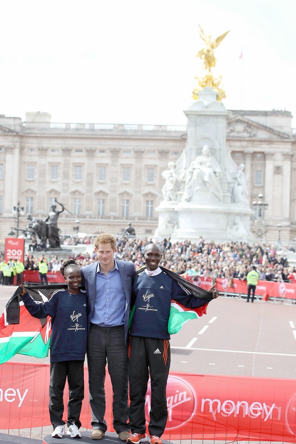 Mary Keitany, Princip Harry, Wilson Kipsang