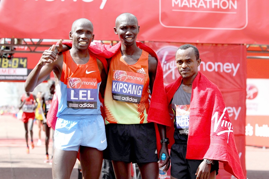 Martin Lel, Wilson Kipsang, Tsegaye Kebede