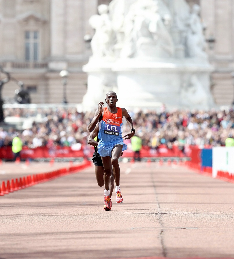 Martin Lel and Kebede Battling for 2nd