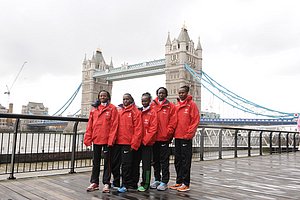 Lucy Kabuu,  Florence Kiplagat, Mary Keitany, Edna Kiplagat, Priscah Jeptoo