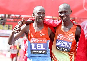 Martin Lel and Wilson Kipsang