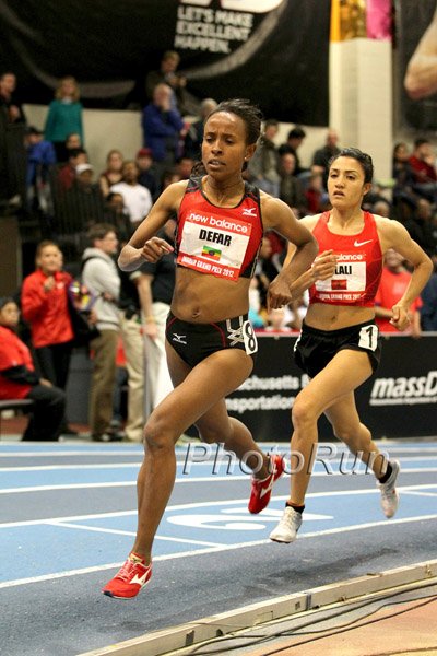 Meseret Defar and Siham Hilali