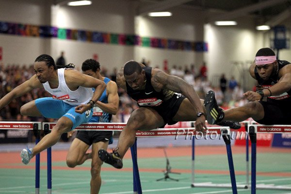 David Oliver on his way to victory