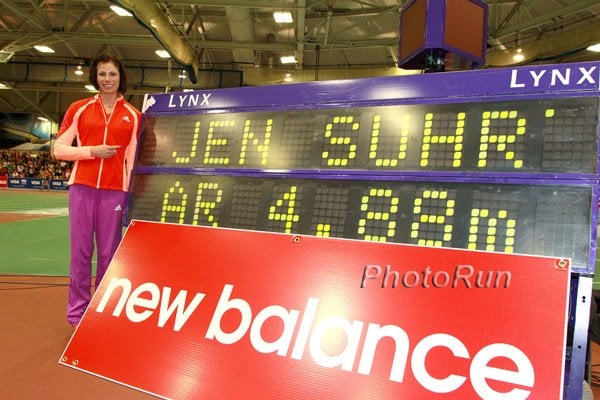Jenn Suhr - who is the moron doing it in metric?
