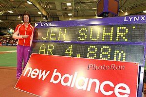 Jenn Suhr - who is the moron doing it in metric?